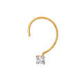 Sublime Gold and Diamond Nose Pin,,hi-res image number null