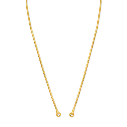 Sheer Yellow Gold Oblique Chain