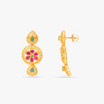 Traditional Emerald and Ruby Drop Earrings,,hi-res image number null