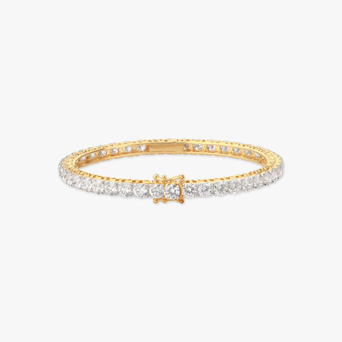 Regal Row Solitaire Bangle