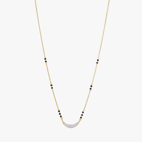 Radiant Curve Diamond Mangalsutra