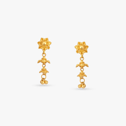 Little Raaga Gold Jumka Earrings for Kids