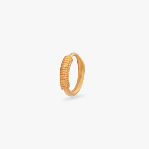 Spiral Loop Gold Nose Pin