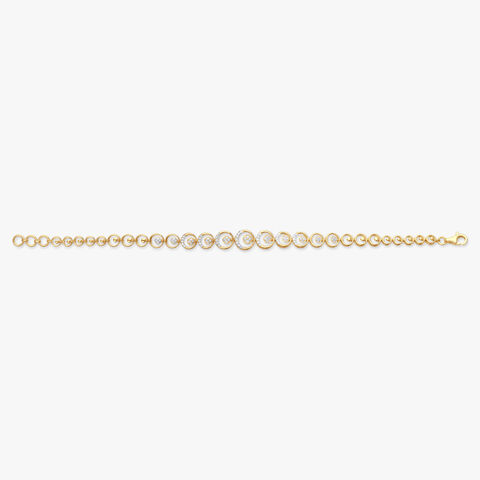 Concentric Shine Diamond Bracelet