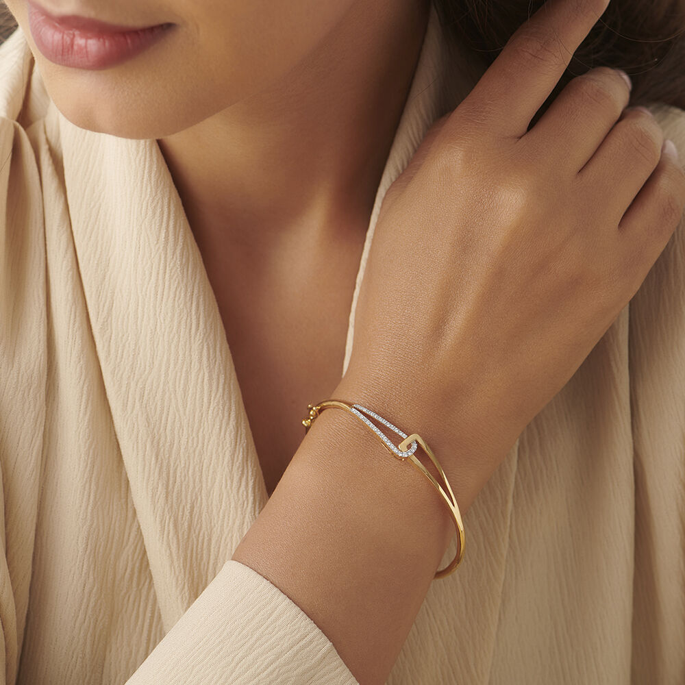 Delicate Diamond Bangle