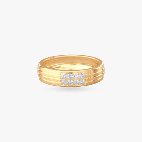 Gridline Grandeur Diamond Ring for Men