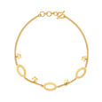 Adorable Yellow Gold Star Charm Bracelet,,hi-res image number null