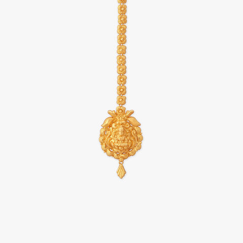 Sacred Bloom Gold Maang Tikka