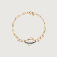 Blue Sapphire Orbit 14KT Bracelet,,hi-res image number null