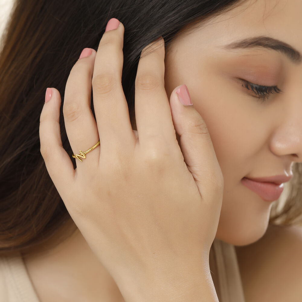 N name gold ring sale