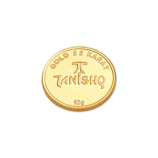 Om Motif 22 Karat 10 Gram Gold Coin,,hi-res image number null