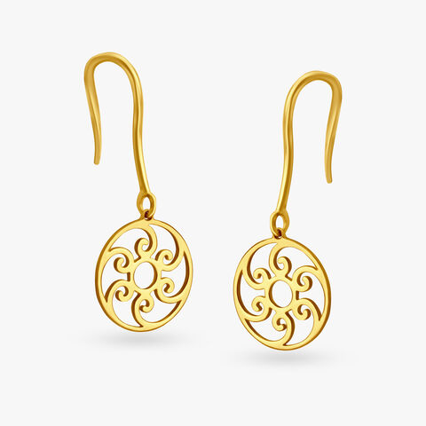 Dainty Floral Hoop Earrings for Kids