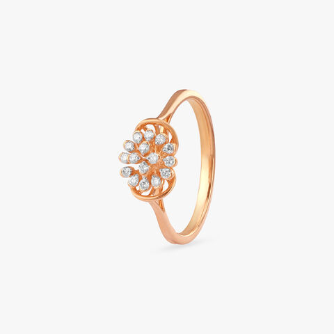 Radiant Bloom Diamond Ring