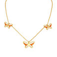 Cute Butterfly Gold Pendant with Chain For Kids,,hi-res image number null