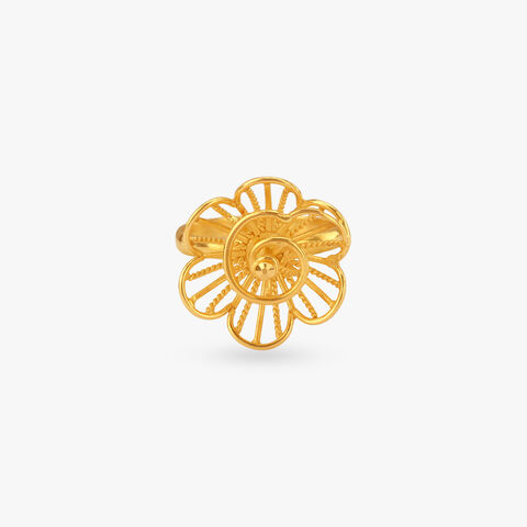 Svarna Kamal Gold Ring