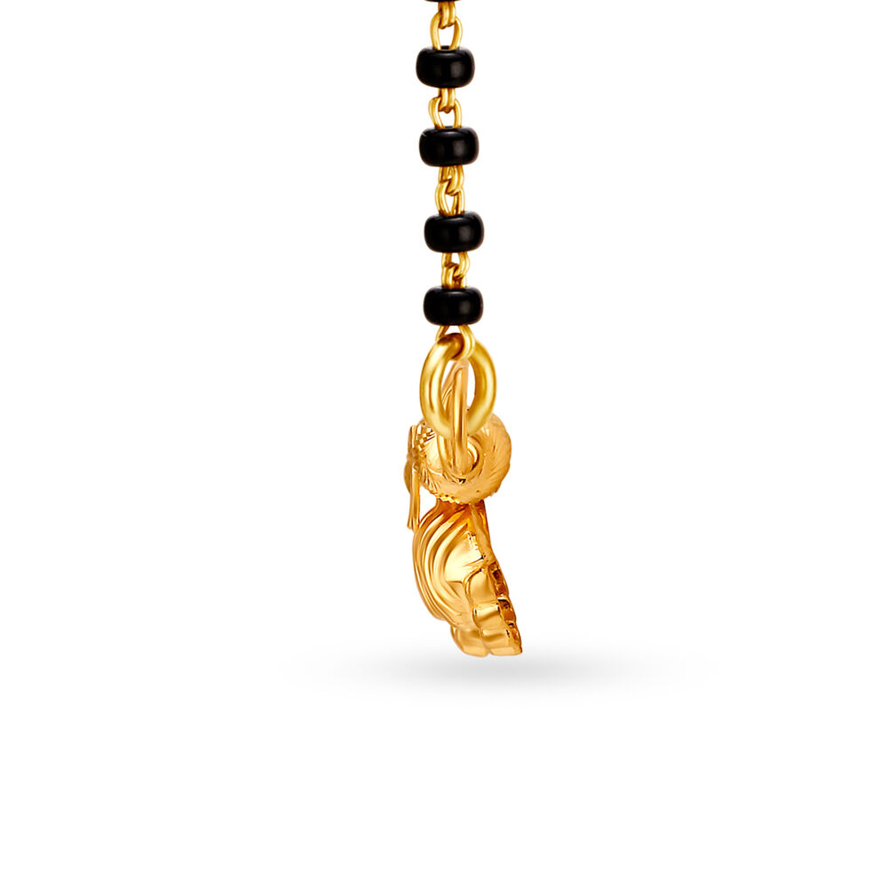 Mangalsutra with cheap gold pendant