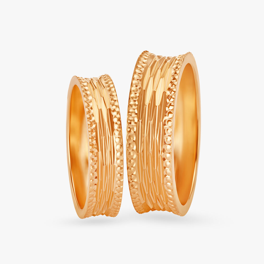Couple rings store gold tanishq
