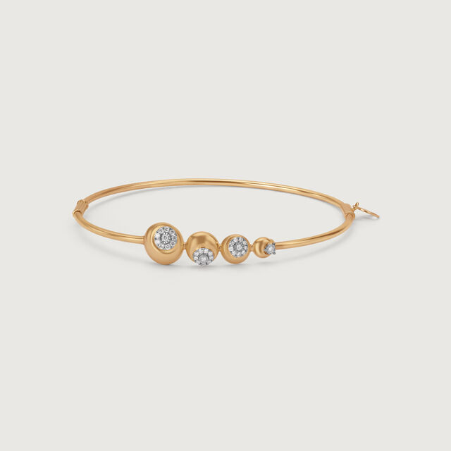 Moon Dance 14 KT Diamond Bangle,,hi-res image number null