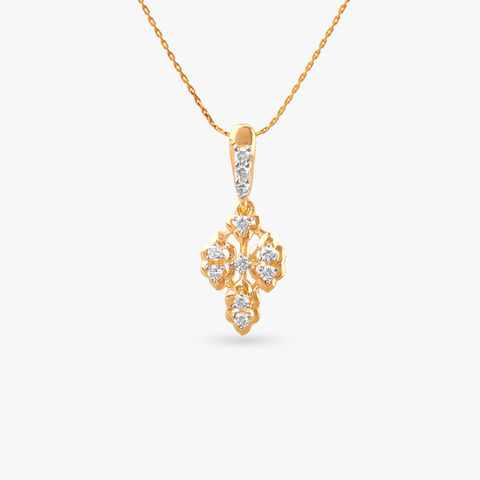 Celestial Cross Diamond Pendant