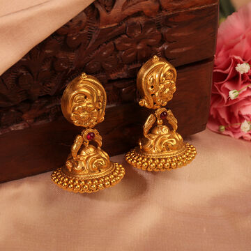 Floral Lakshmi Nakshi Jhumkas