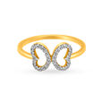 Dainty Butterfly Diamond Ring,,hi-res image number null