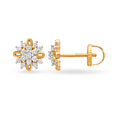 Surreal Floral Diamond Stud Earrings,,hi-res image number null