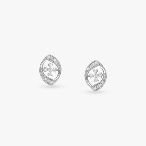 Blossom Glow Diamond Stud Earrings