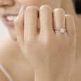 14 KT Rose Gold Circular Detachable Diamond Ring,,hi-res image number null