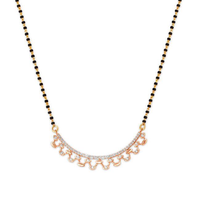 Intricate Vibrant Diamond Mangalsutra,,hi-res image number null