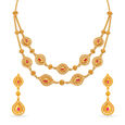 Royal Eccentric Gold Necklace Set,,hi-res image number null