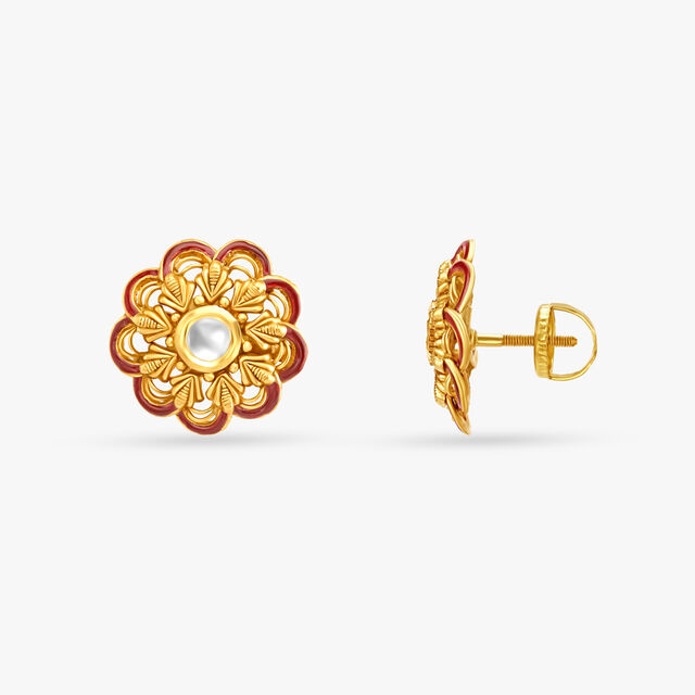 Alluring Flowers Stud Earrings,,hi-res image number null