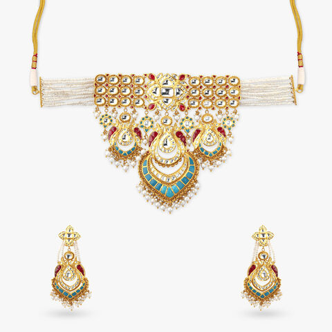 Azure Muse Gold Necklace set