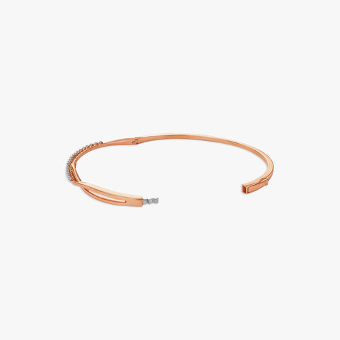 Radiant Crossover Diamond Bangle