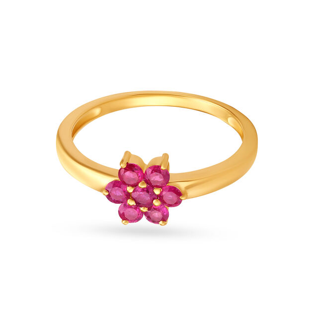 Fancy Floral Finger Ring,,hi-res image number null