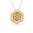 Intricate Floral Pendant and Earrings Set,,hi-res image number null