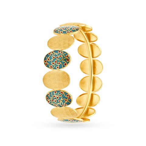 Sophisticated Cubic zirconia Enamel Bangle