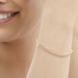 14 KT Yellow Gold Baguette Diamond Bangle,,hi-res image number null