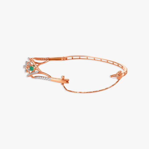 Gleaming Vine Diamond Bangle