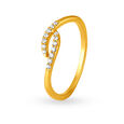 18 Karat Gold and Diamond Finger Ring,,hi-res image number null