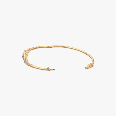 Twining Spark Diamond Bangle