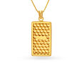 Islamic Symbol Engraved Gold Pendant,,hi-res image number null