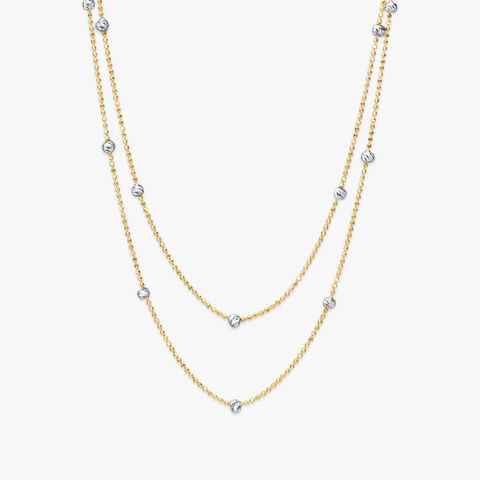 Beaded Gold Necklace