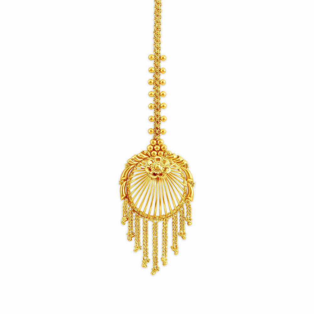 Maang tikka top gold designs tanishq