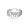 Mount Diamond Platinum Finger Ring For Men,,hi-res image number null