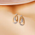 Tasteful Contemporary Seven Stone Stud Earrings,,hi-res image number null
