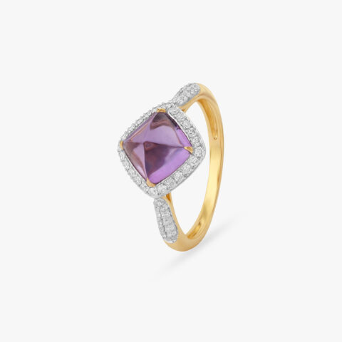 Prism Frame Diamond Ring