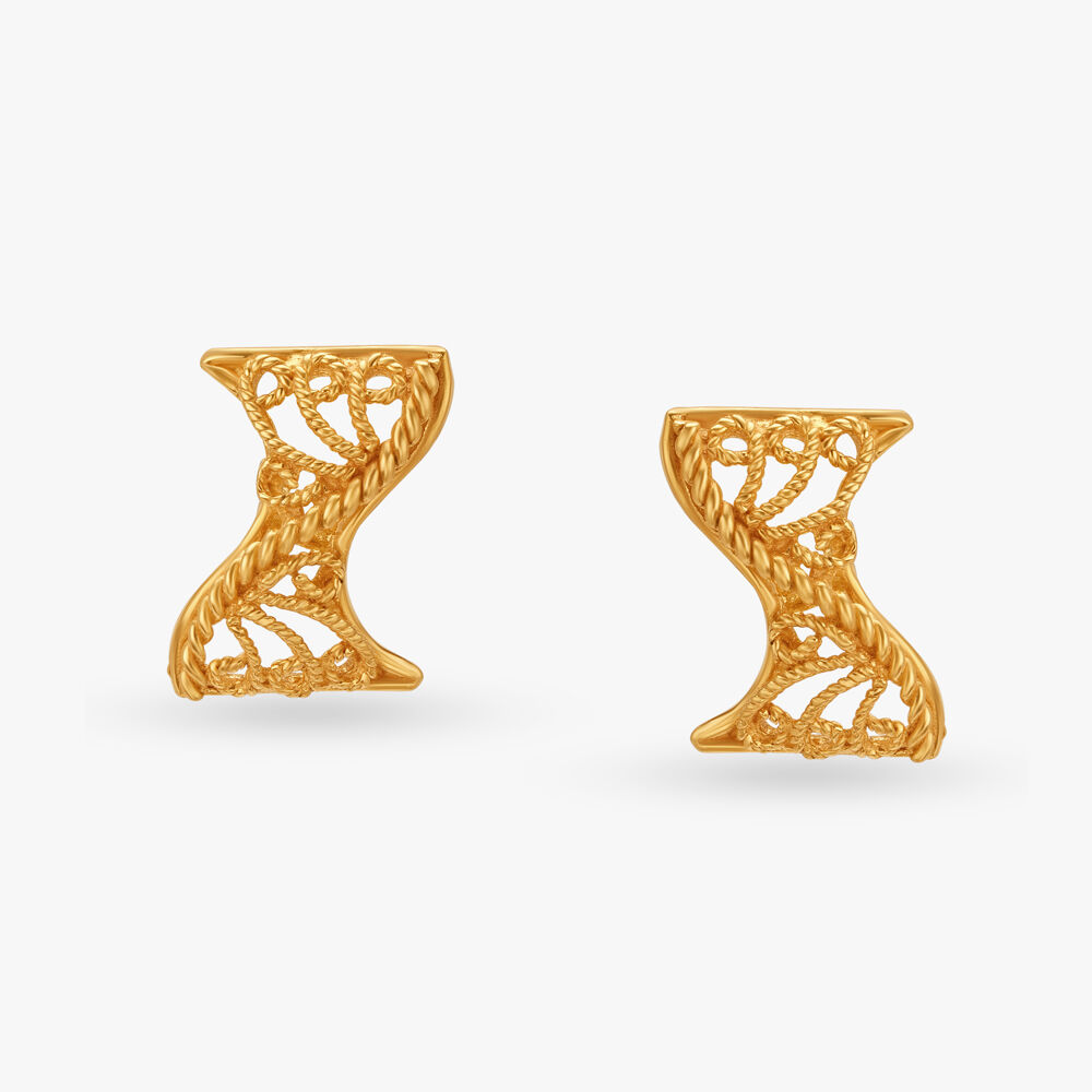 Gold earrings for baby girl tanishq discount
