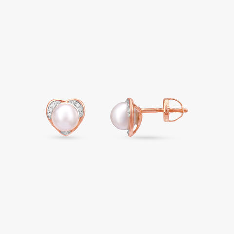 Blush Charm Diamond Stud Earrings