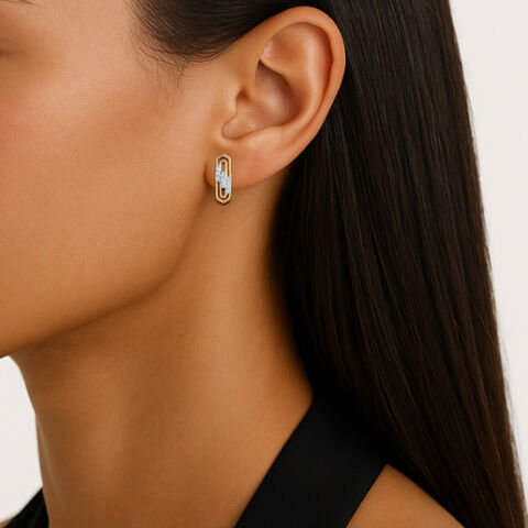 Urban Luxe Diamond Stud Earrings