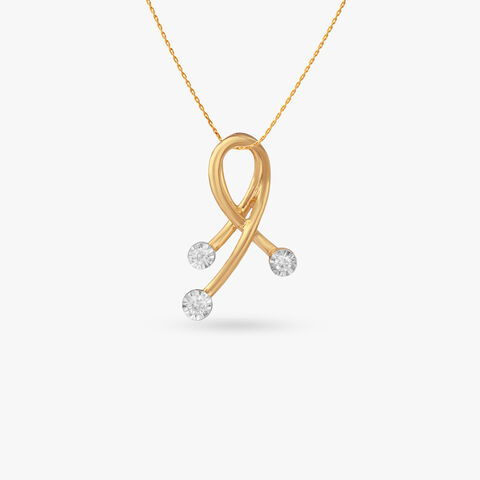 Infinity Curve Diamond Pendant